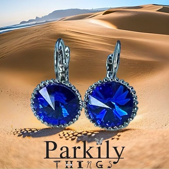 Handcrafted earrings with Swarovski crystal - Picture 1 of 3